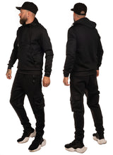 Black cargo Tracksuit Unisex