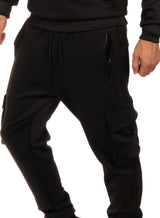 Black cargo Tracksuit Unisex