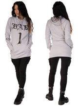 Bad 1 Long Hoodie, Grey