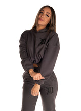 Bad 1 Cropped hoodie, Grey