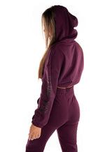 Cropped Hoodie, Purple