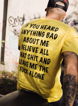 Bad Day Unisex Tee, Yellow