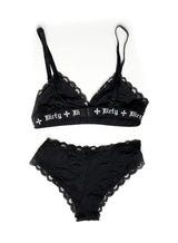 Bad One Lace Underwear Set, Black