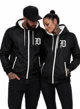 D Wind jacket Unisex Black N White