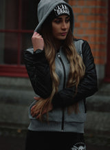 eXc - Black/Grey women Hoodie