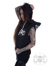 eXc - Sleeveless Skull Hoodie, Black