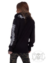 eXc - E A F Long Hoodie Black N Pink