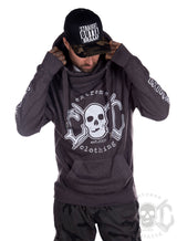 eXc - E A F Cross Neck Hoodie, Grey