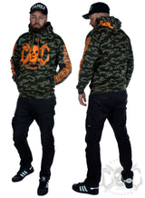 eXc - E A F Unisex Camo Hoodie, Orange
