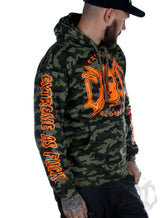 eXc - E A F Unisex Camo Hoodie, Orange