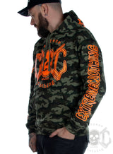 eXc - E A F Unisex Camo Hoodie, Orange