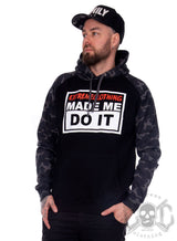 eXc Made me Do it, Black N Camo Unisex Hoodie