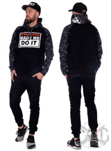 eXc Made me Do it, Black N Camo Unisex Hoodie