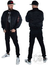 eXc Kevlar Bomber Jacka Black Skull