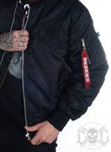 eXc Kevlar Bomber Jacka Black Skull