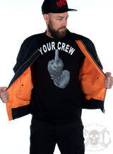 eXc Kevlar Bomber Jacka Black Skull