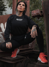 DIRTY SWEET BUT PSYCHO CROPPED SWEATSHIRT