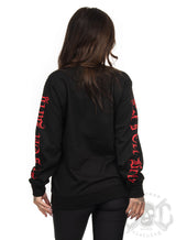 Unisex Sweatshirt, Black N Red