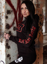 BF Hoodie, Black N Red