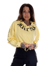 Dirty - Chill Cropped Hoodie, Gul