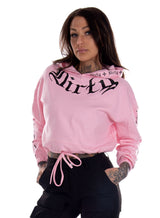 Dirty - Chill Cropped Hoodie, Rosa