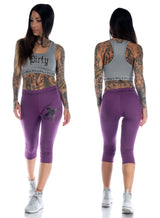 X-Rated Capri Pants, Purple