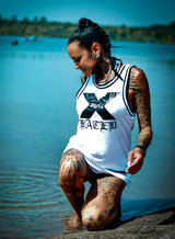 X-rated Mesh Tank, White