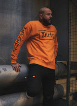 Men Sweatshirt, Orange