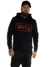 Unisex Hoodie, Black N Red