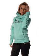 Cross Neck Hoodie, Mint