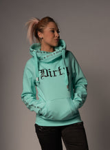 Cross Neck Hoodie, Mint