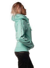 Cross Neck Hoodie, Mint