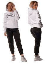 BF Hoodie, White N Black