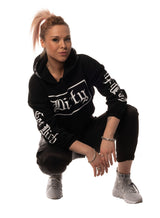 Cropped Hoodie, Black N White