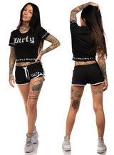 Black N White Crop Top