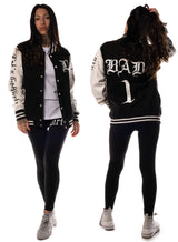 Bad 1 Baseball Jacket, Black N White