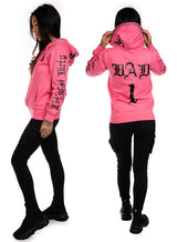 Bad 1 SlimFit Zip Hoodie, Pink