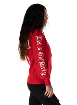Bad 1 SlimFit Zip Hoodie, Red N White