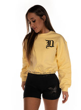 cropped sweatshirt, Yellow