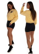 cropped sweatshirt, Yellow
