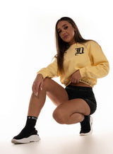 cropped sweatshirt, Yellow