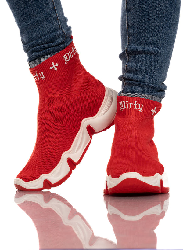 Sneakers, Red/White