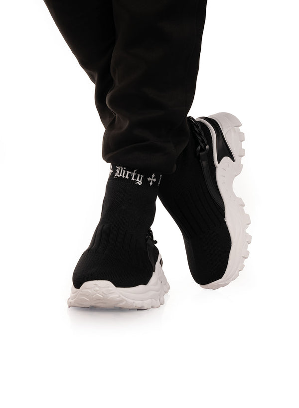 Chain Sneakers, Black N White