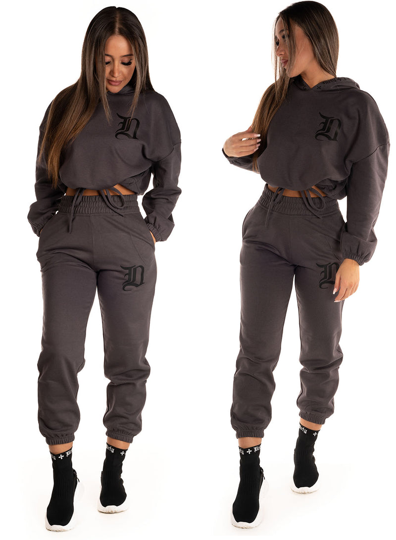 Bad 1 Cropped hoodie, Grey