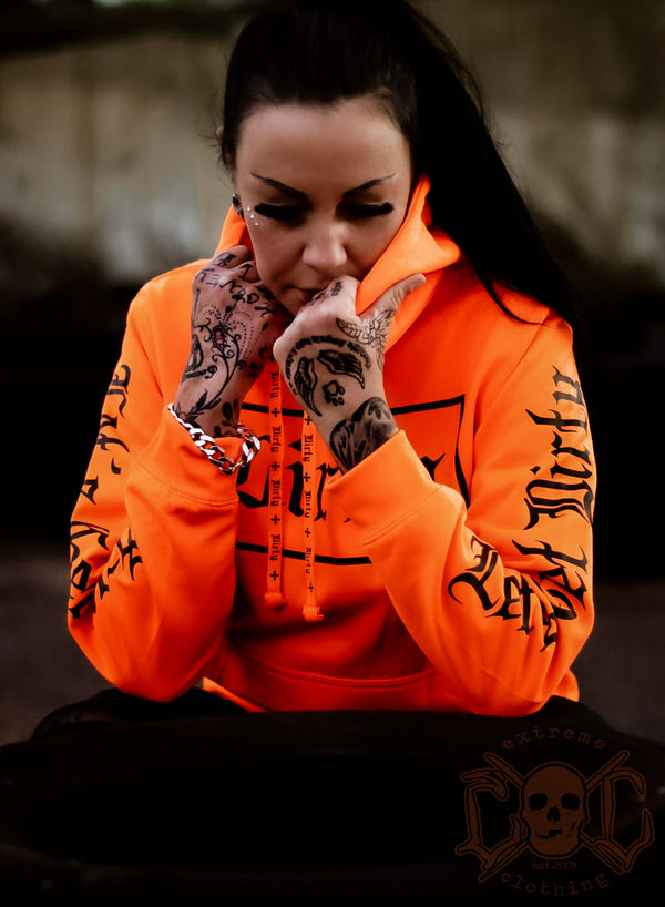 BF Hoodie, Neon Orange