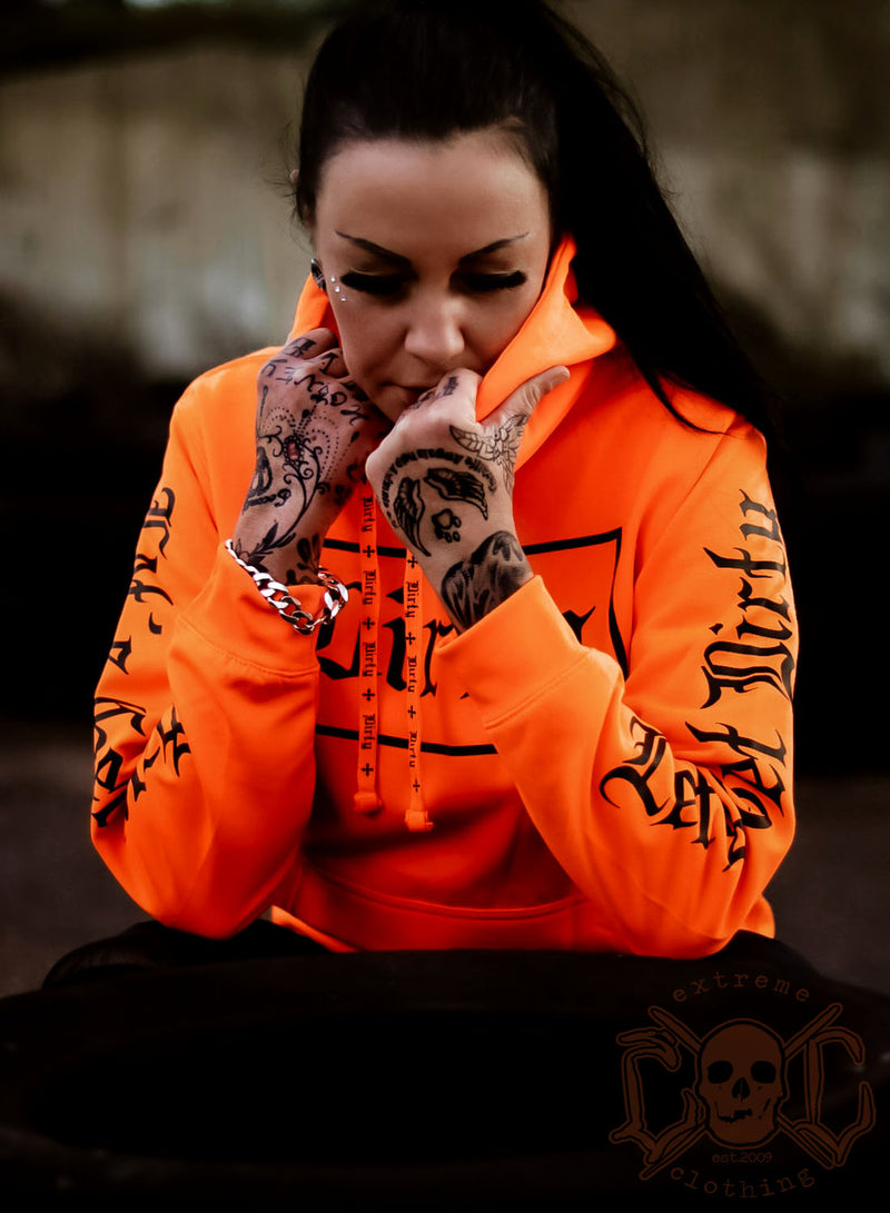 BF Hoodie, Neon Orange