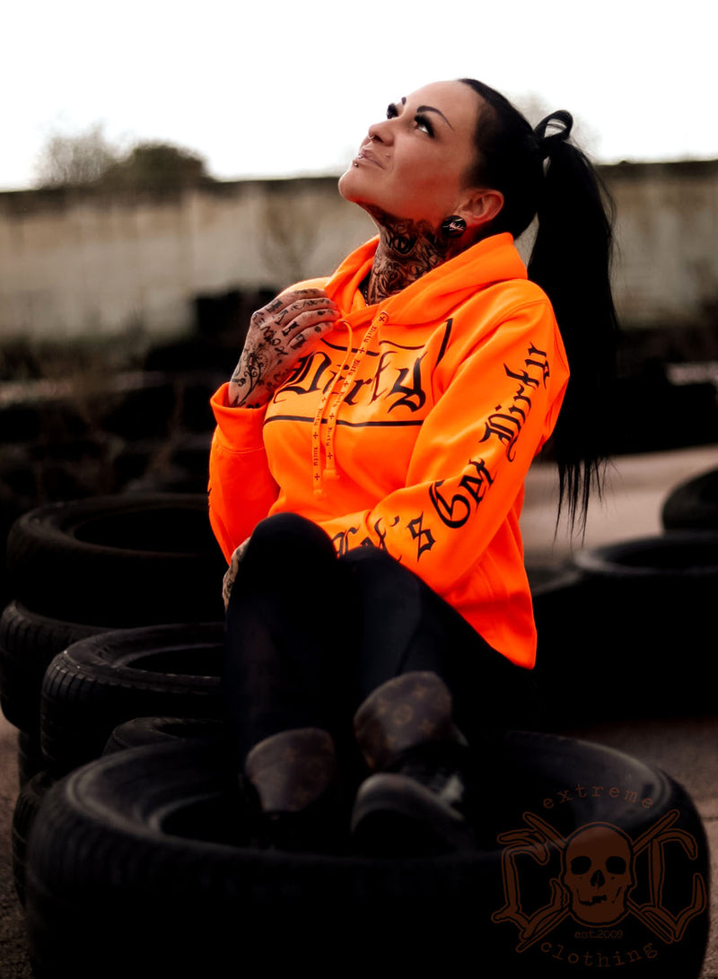BF Hoodie, Neon Orange