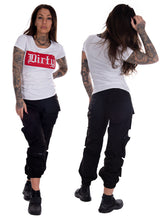 Red Women Tee, White