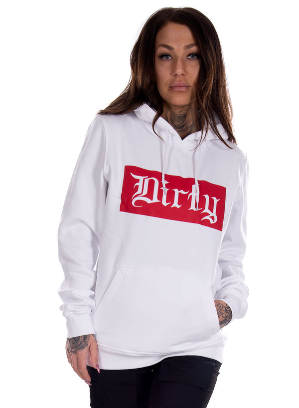 White N Red Unisex Hoodie