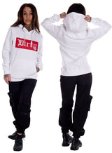 White N Red Unisex Hoodie